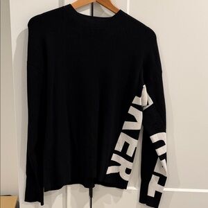 Ted Baker London Black Sweater with Bold White Lettering ‘TED BAKER’